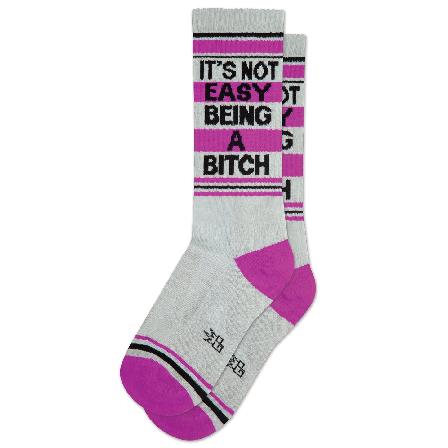 It's Not Easy Being a Bitch, Unisex Gym Crew Socks (Made in the USA)