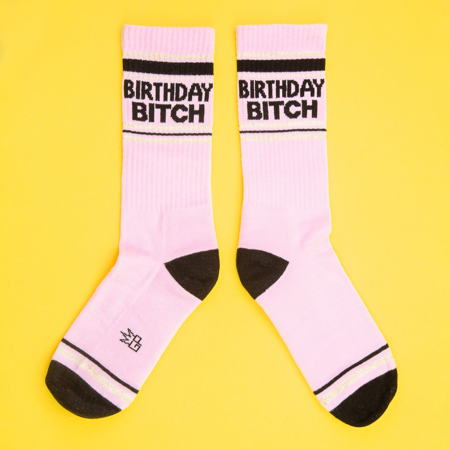 Birthday Bitch, Unisex Gym Crew Socks (Made in the USA)