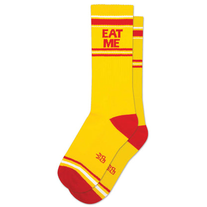 Eat Me, Unisex Gym Crew Socks (Made in the USA)