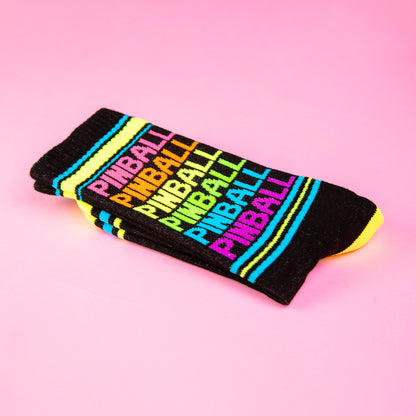 PINBALL, Unisex Gym Crew Socks (Made in the USA)