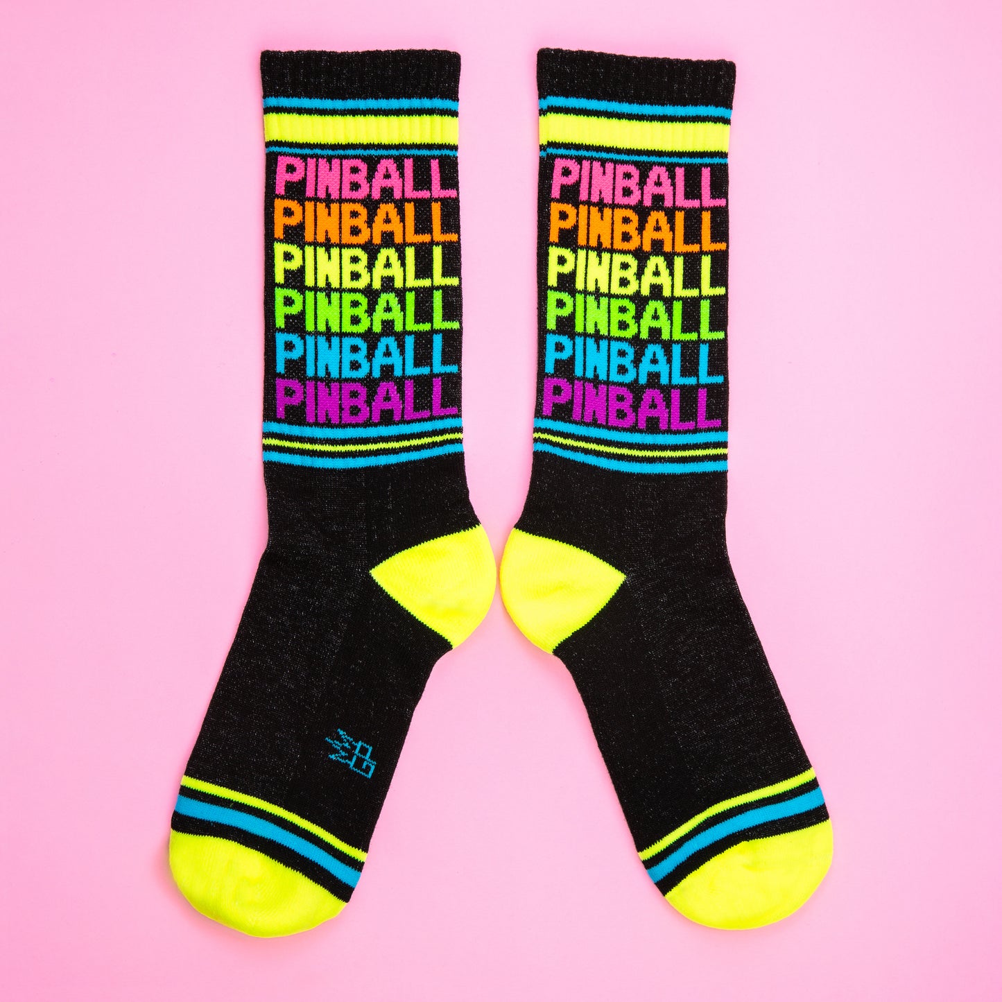 PINBALL, Unisex Gym Crew Socks (Made in the USA)