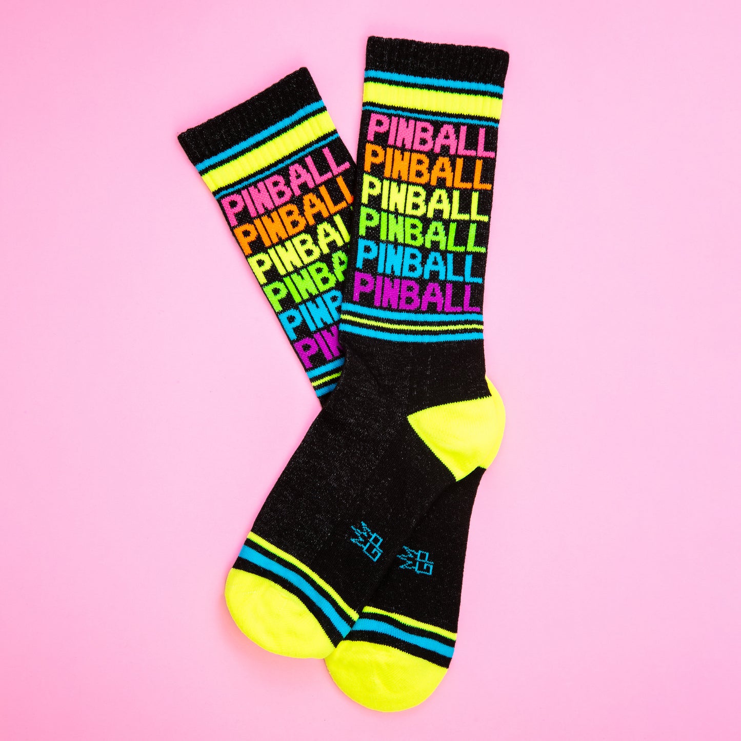 PINBALL, Unisex Gym Crew Socks (Made in the USA)