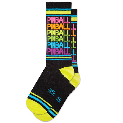 PINBALL, Unisex Gym Crew Socks (Made in the USA)