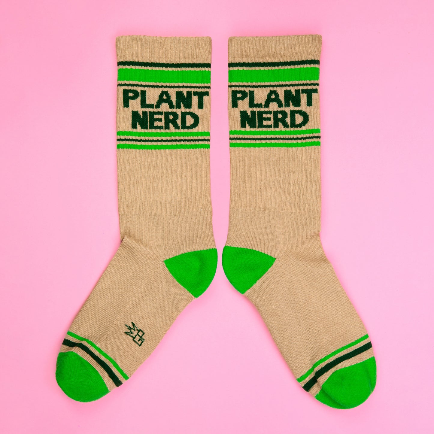 Plant Nerd, Unisex Gym Crew Socks (Made in the USA)