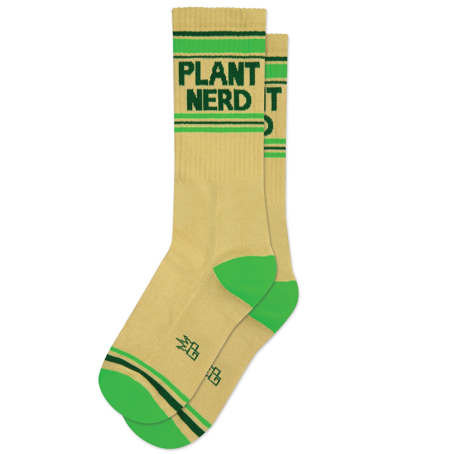 Plant Nerd, Unisex Gym Crew Socks (Made in the USA)