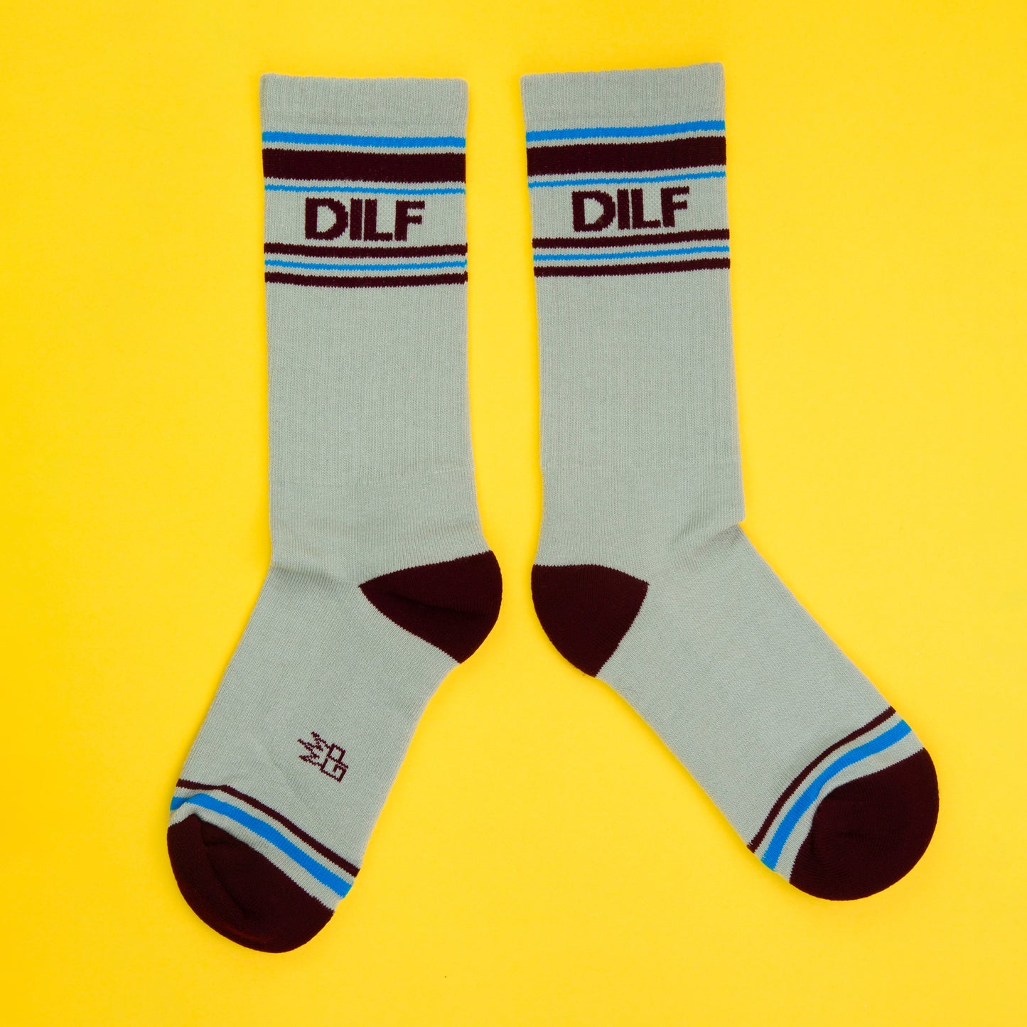 DILF, Unisex Gym Crew Socks (Made in the USA)