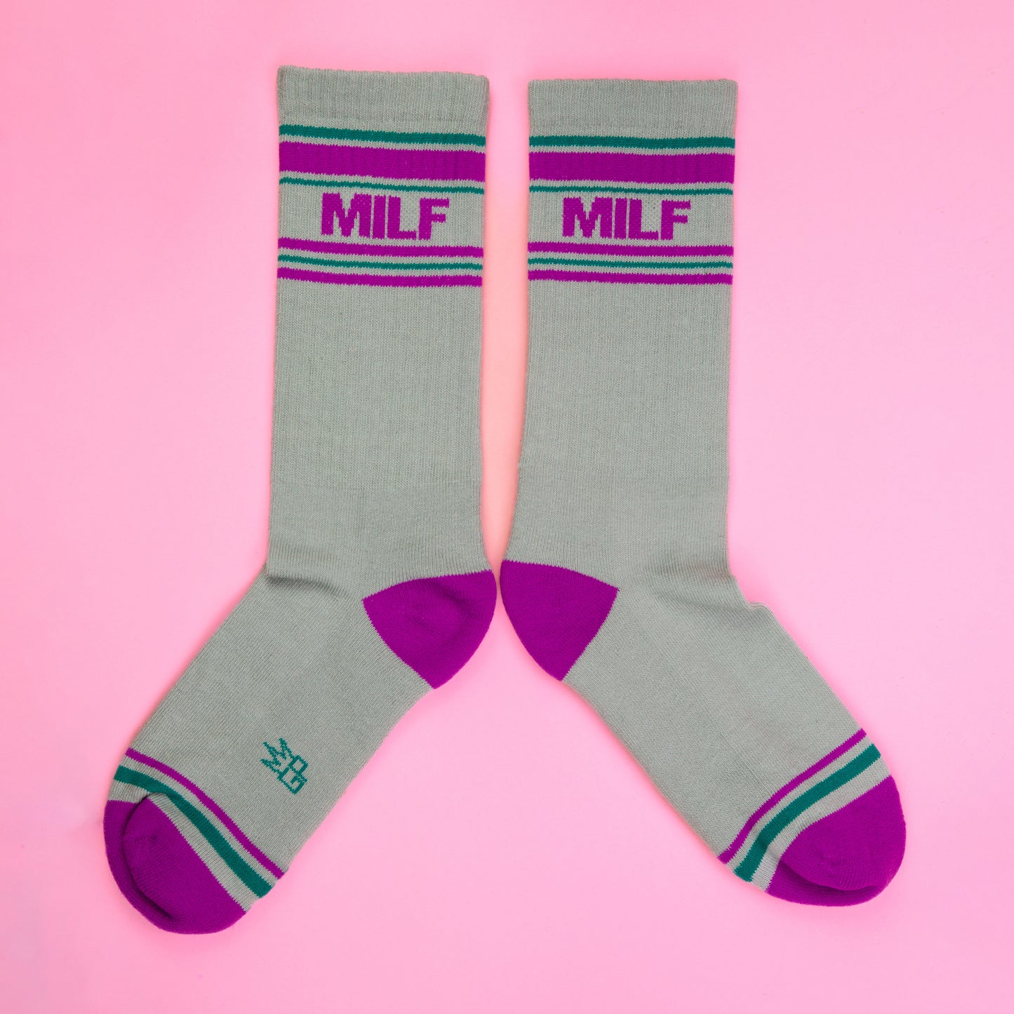 MILF, Unisex Gym Crew Socks (Made in the USA)