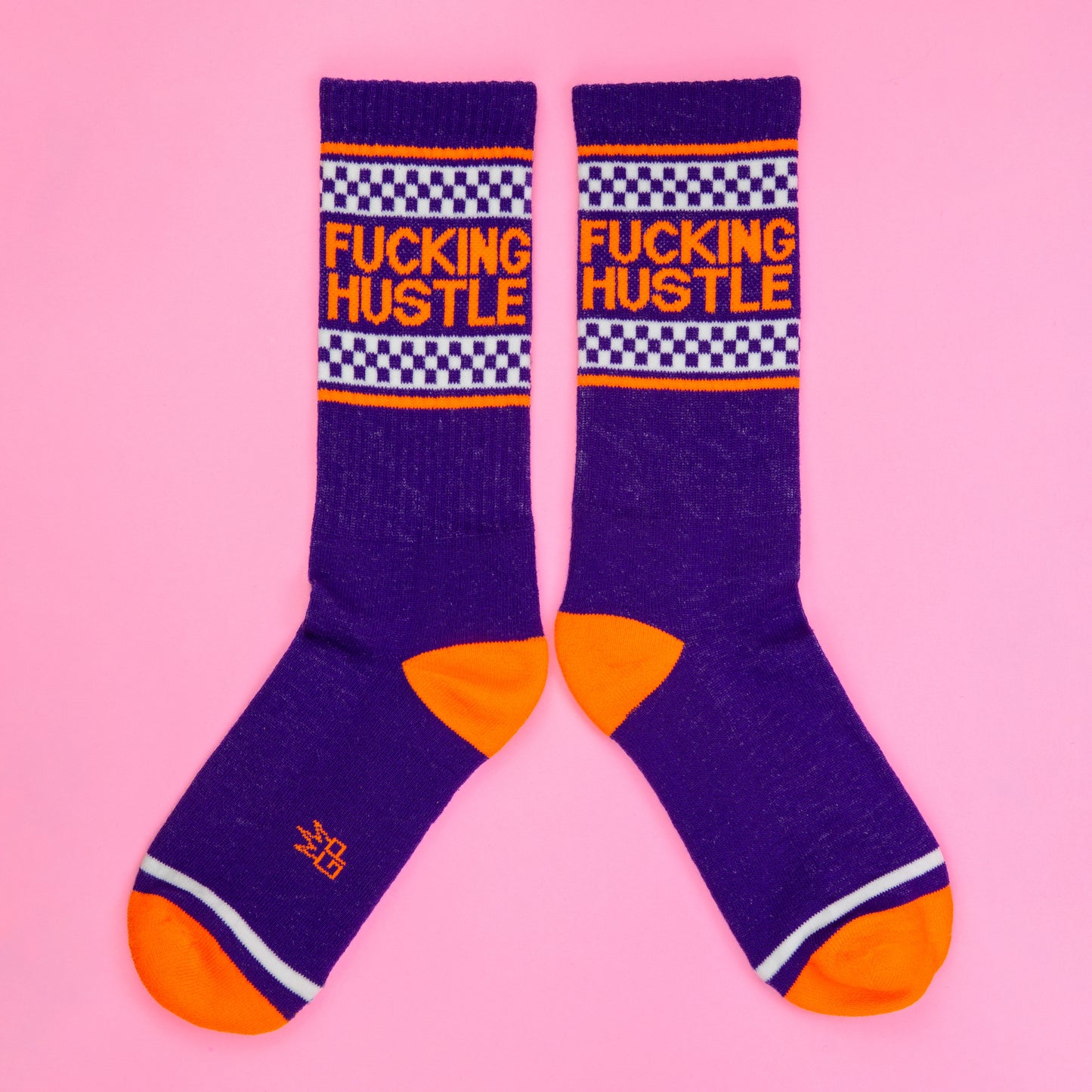 Fucking Hustle, Unisex Gym Crew Socks (Made in the USA)