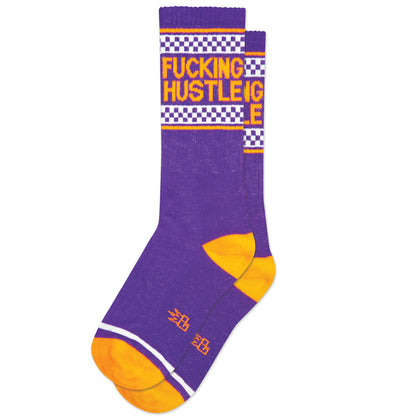 Fucking Hustle, Unisex Gym Crew Socks (Made in the USA)