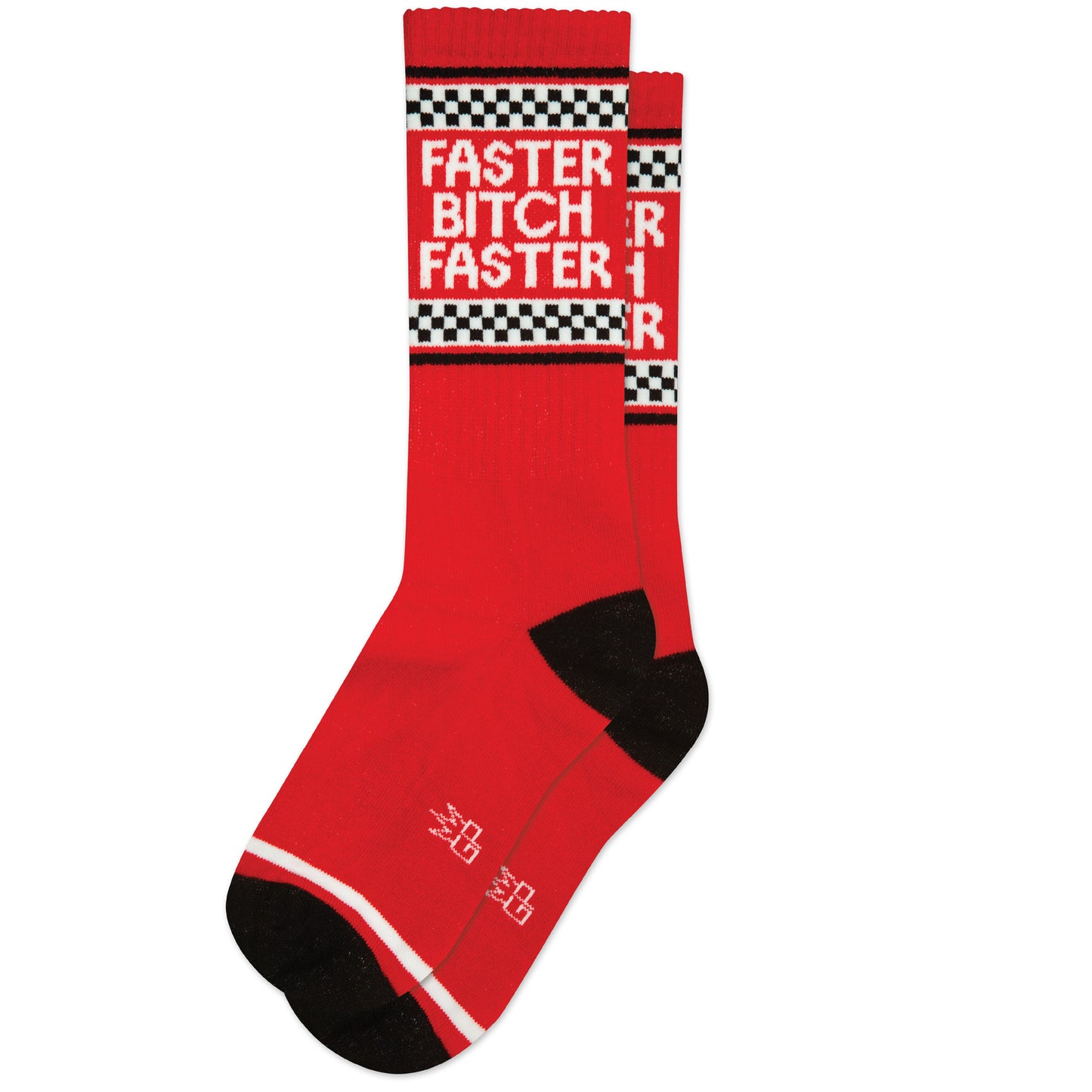 FASTER B FASTER, Unisex Gym Crew Socks (Made in the USA)