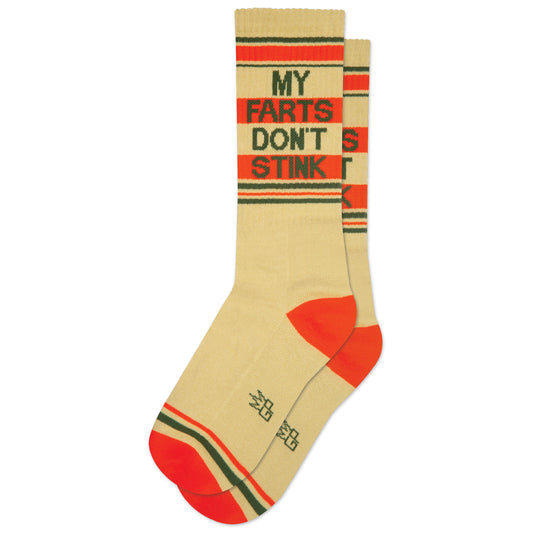 MY FARTS DON'T STINK, Unisex Gym Crew Socks (Made in the USA)