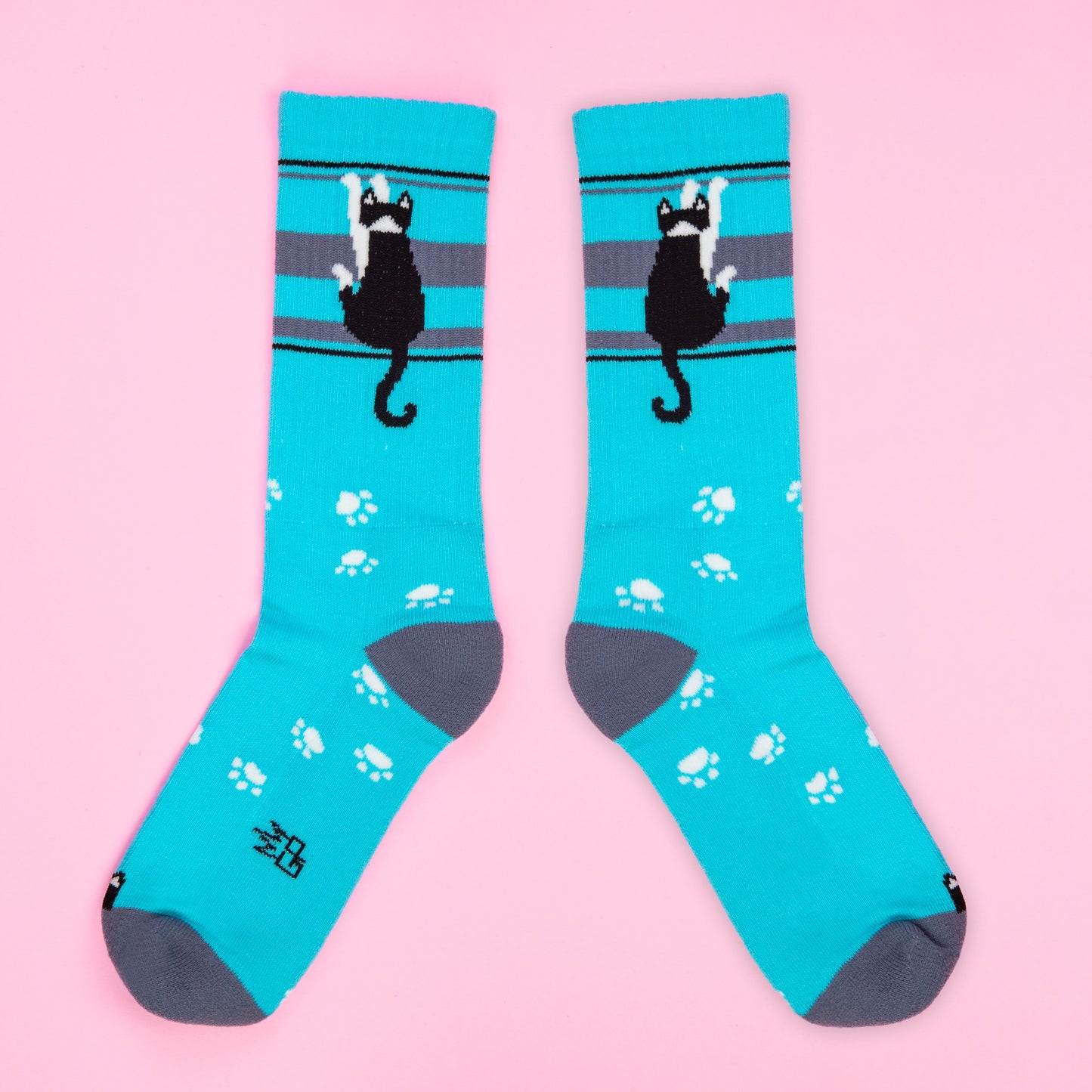 Cat Lovers Collection Ribbed Gym Crew Socks