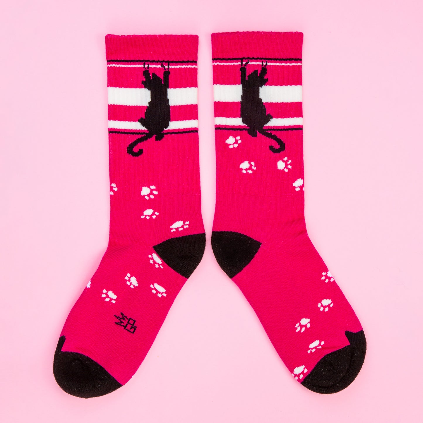 Cat Lovers Collection Ribbed Gym Crew Socks