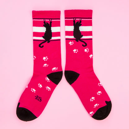 Cat Lovers Collection Ribbed Gym Crew Socks