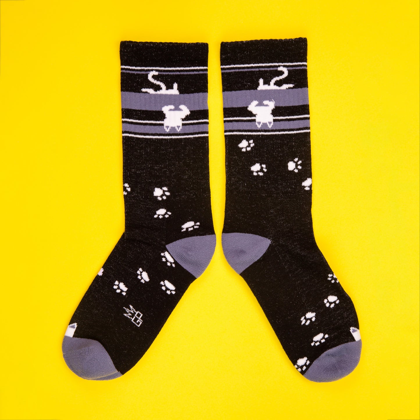 Cat Lovers Collection Ribbed Gym Crew Socks