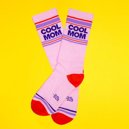 COOL MOM, Unisex Gym Crew Socks (Made in the USA)