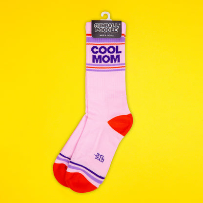 COOL MOM, Unisex Gym Crew Socks (Made in the USA)