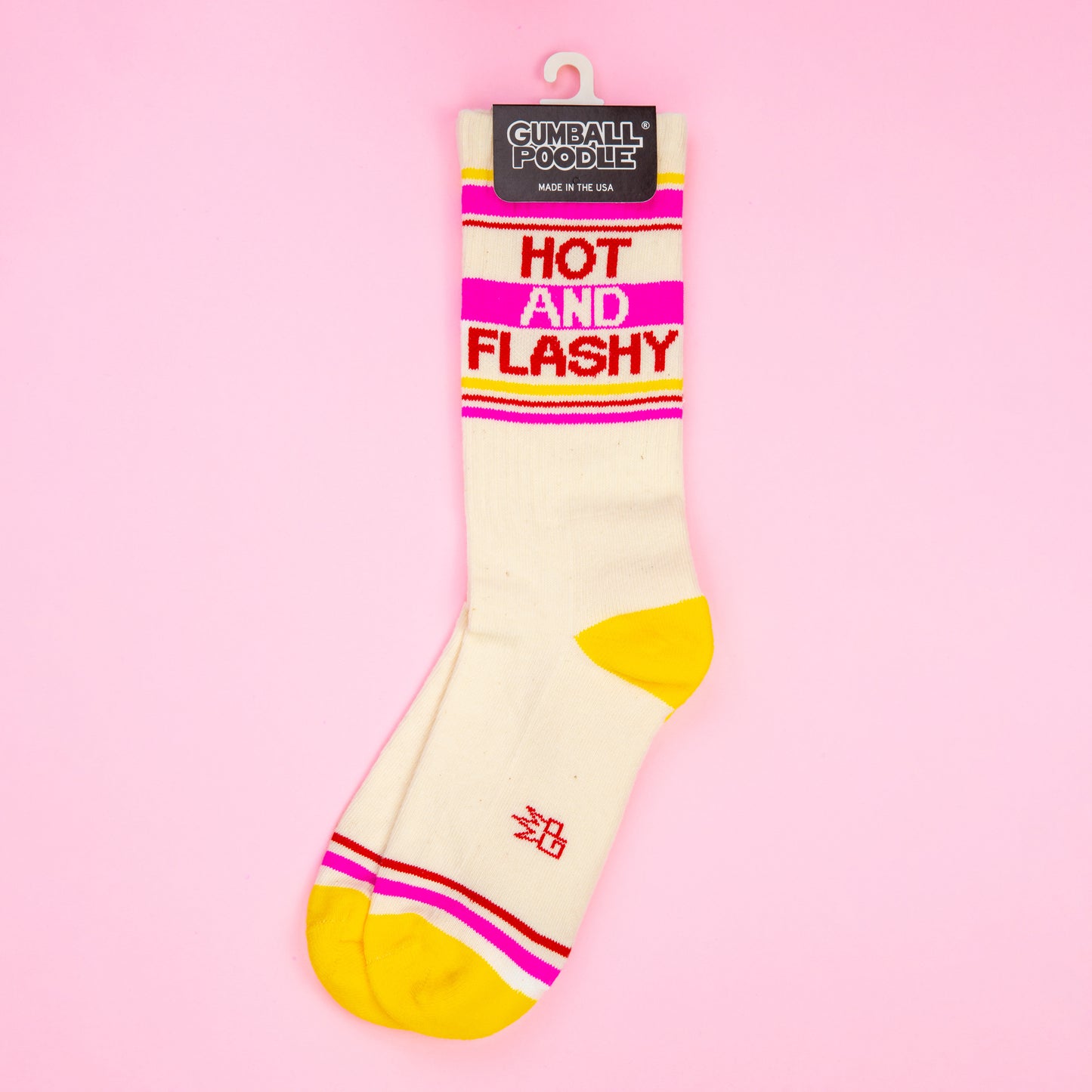 HOT AND FLASHY, Unisex Gym Crew Socks (Made in the USA)