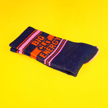 Big Clit Energy, Unisex Gym Crew Socks (Made in the USA)