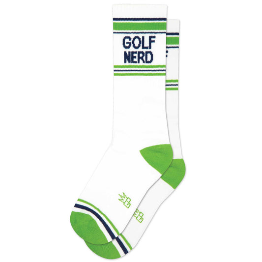 GOLF NERD, Unisex Gym Crew Socks (Made in the USA)