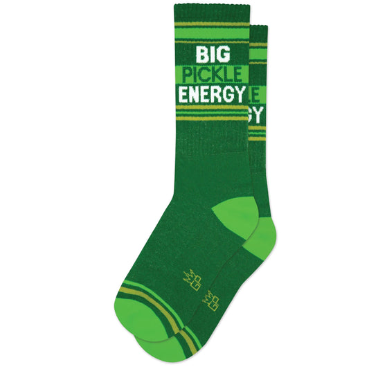 BIG PICKLE ENERGY, Unisex Gym Crew Socks (Made in the USA)