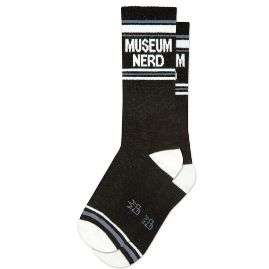 Museum Nerd, Unisex Gym Crew Socks (Made in the USA)