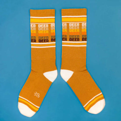 Beer, Unisex Gym Crew Socks (Made in the USA)