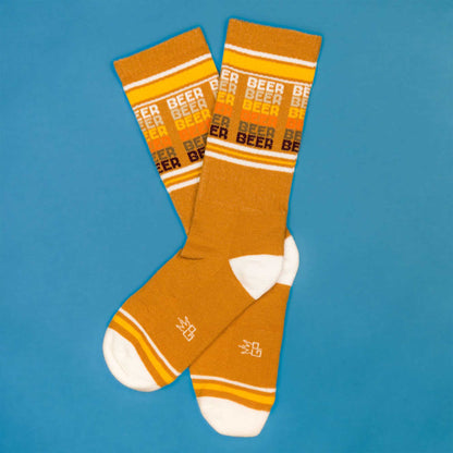 Beer, Unisex Gym Crew Socks (Made in the USA)