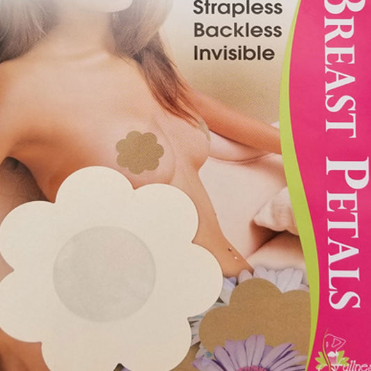 Fullness Self Adhesive Strapless Backless Invisible Women Nipple Cover Pasties, 6 Pairs