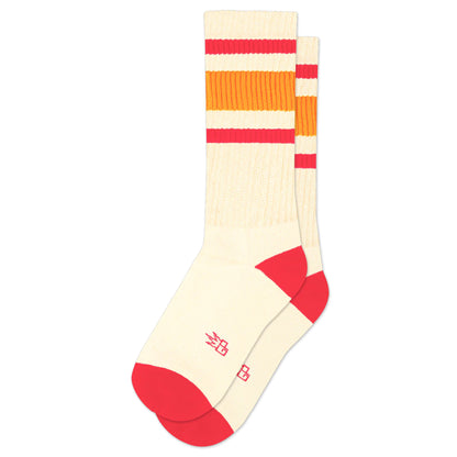 Cindy - Retro Gym Crew Socks For Men, Women and Teens, Unisex Gym Crew Socks ( Made in the USA )