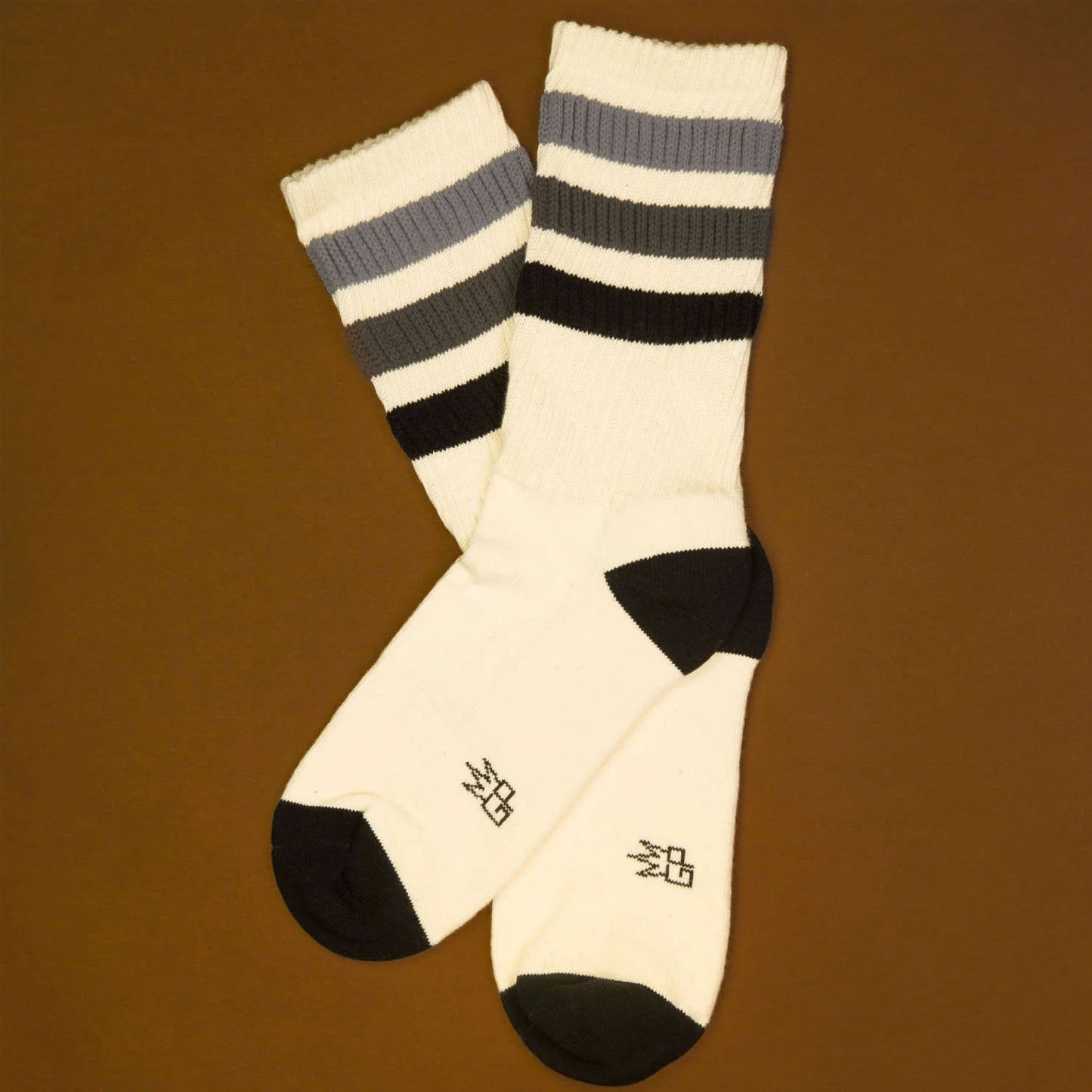 Mike - Retro Gym Crew Socks For Men, Women and Teens, Unisex Gym Crew Socks ( Made in the USA )