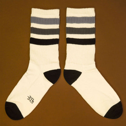 Mike - Retro Gym Crew Socks For Men, Women and Teens, Unisex Gym Crew Socks ( Made in the USA )