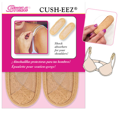 Braza Cush-Eez Bra Strap Cushions, Plush Shoulder Cushion Pads