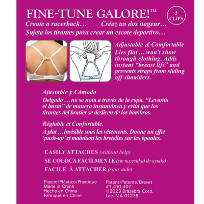 FINE TUNE GALORE - Adjustable Racerback Bra Clip