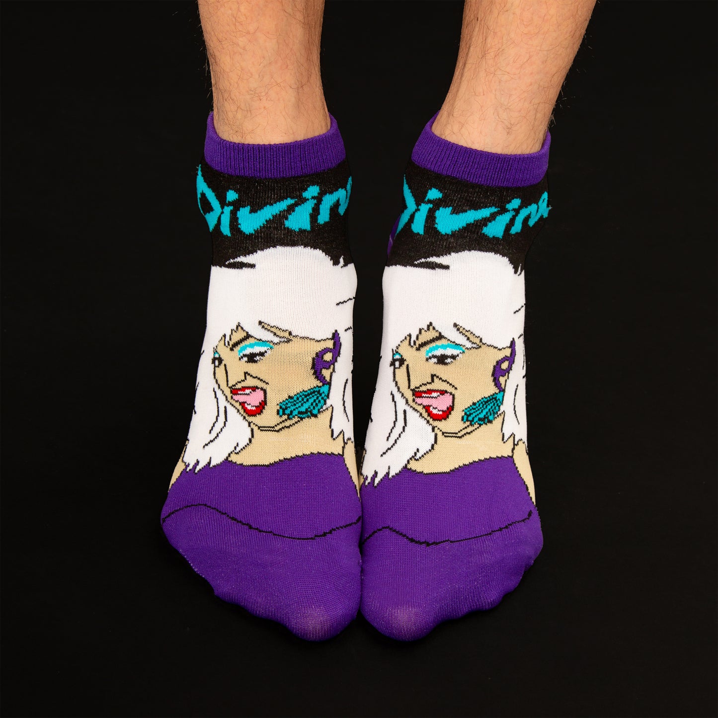 Divine Glamour, Unisex Quarter Crew Socks (Made in the USA)