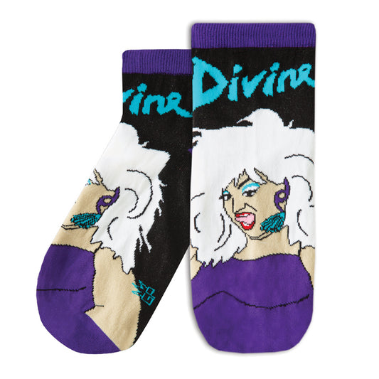 Divine Glamour, Unisex Quarter Crew Socks (Made in the USA)