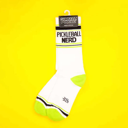 Pickleball Nerd, Unisex Gym Crew Socks (Made in the USA)