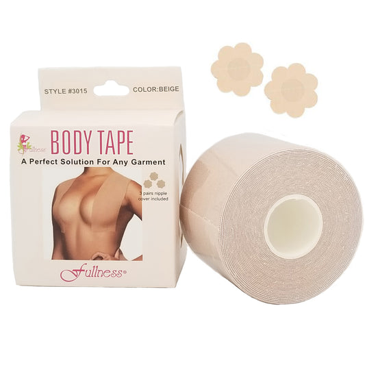 Boob Lift Tape with 3 pairs Nipple Cover, Breast Lift Tape for Women and Breast Nipple Cover - Beige