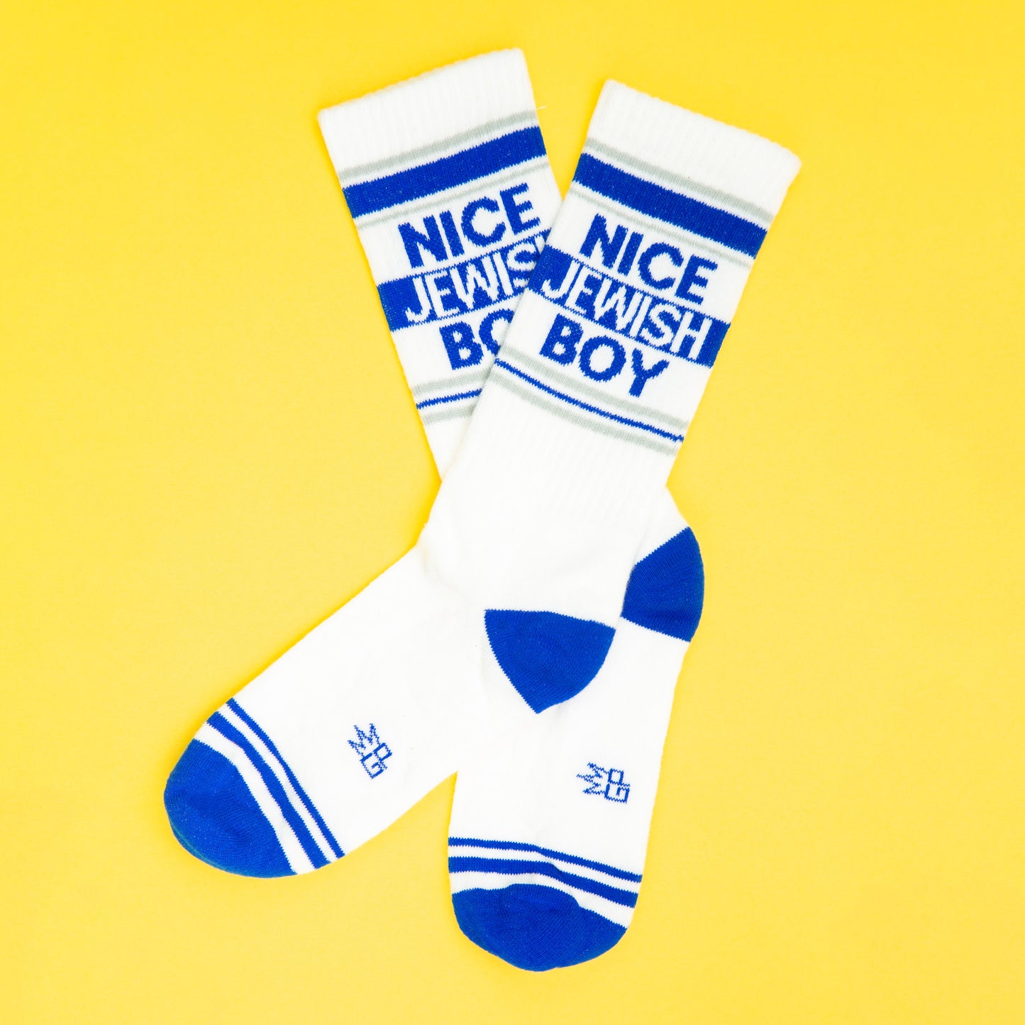 Nice Jewish Boy, Unisex Gym Crew Socks (Made in the USA)