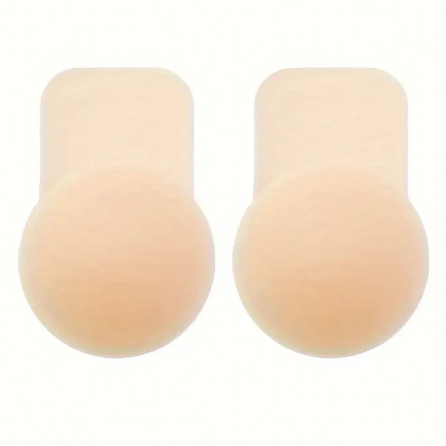 Reusable Adhesive Silicone Women Nipple Covers, Women Push up Breast Lift Pasties - Beige