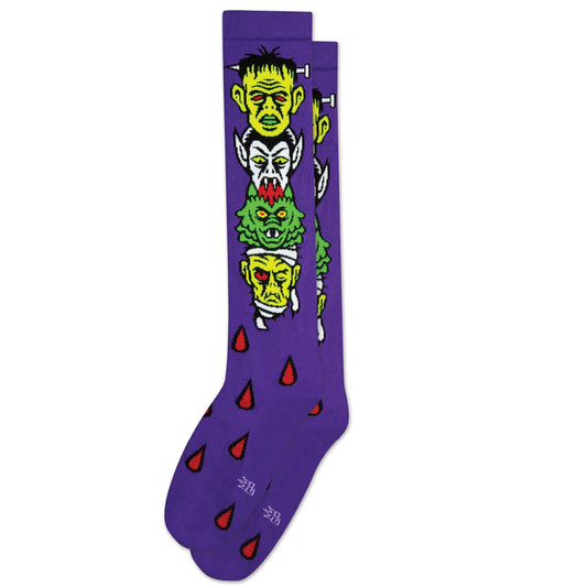 Monster Mash,, Unisex Dress Knee Socks (Made in the USA)