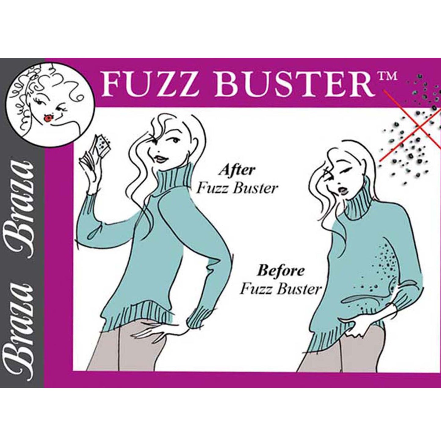 Fuzz Buster Pumice Stone Sweater Saver Removes Pilling on Clothes