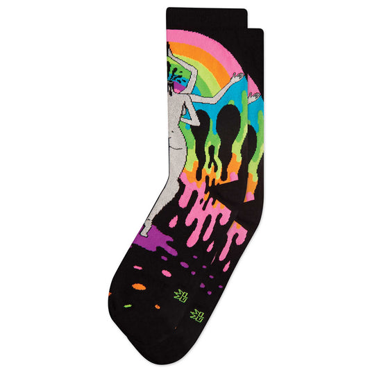 Eye of Doom, Unisex Dress Crew Socks (Made in the USA)